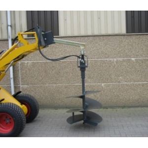 Hydraulische grondboor kniklader