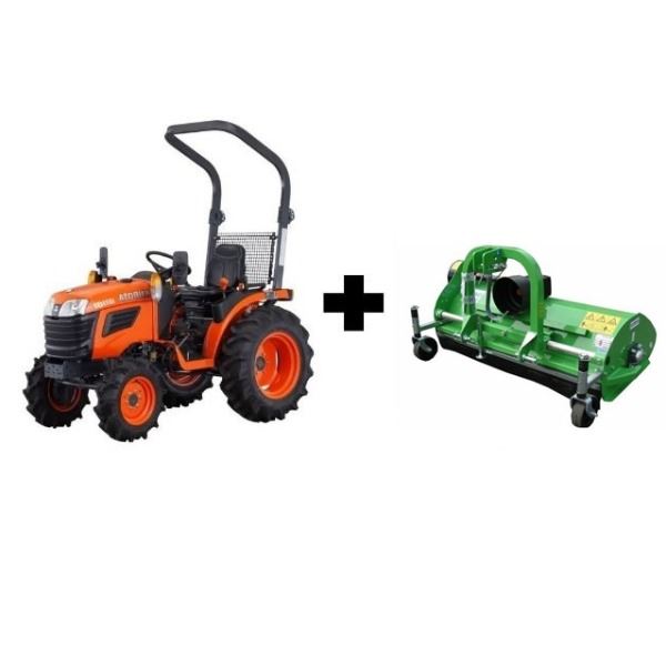 Tractor 16PK met klepelmaaier