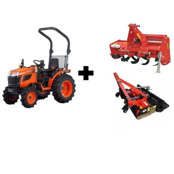 Tractor 16PK met frees en rotoreg